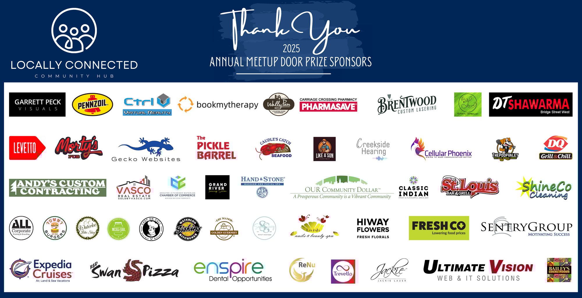LCCHUB Door Prize Sponsors - April 2025