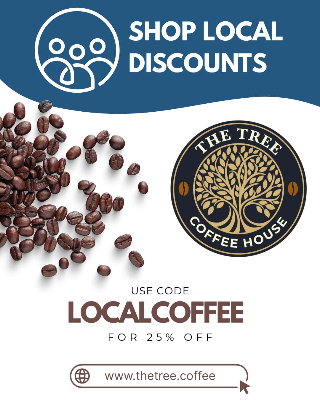 Shop Local Discount - Tree Coffee House